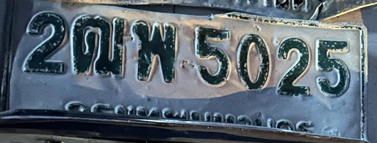 ภาพทะเบียน 2ฒพ 5025 กรุงเทพมหานคร