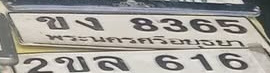 ภาพทะเบียน ขง8365 พระนครศรีอยุธยา